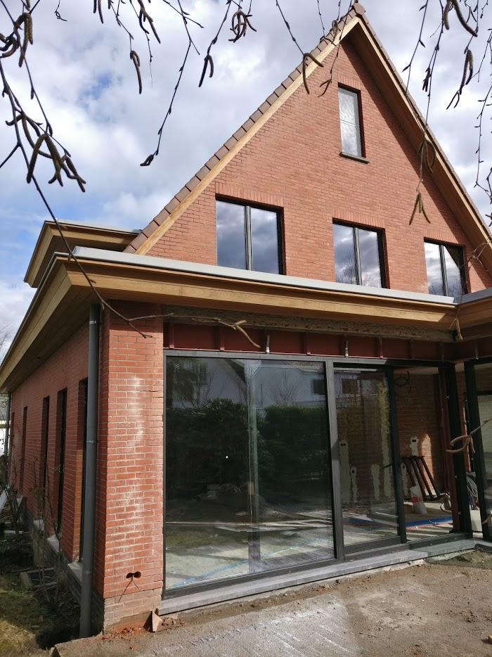 Gevel schilderen in Edegem: voor de werken