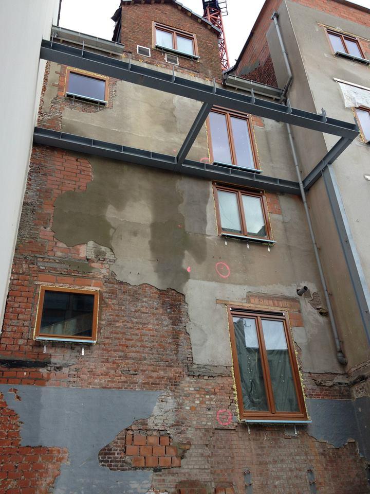 Gevelisolatie met crepi in Antwerpen: voor de werken