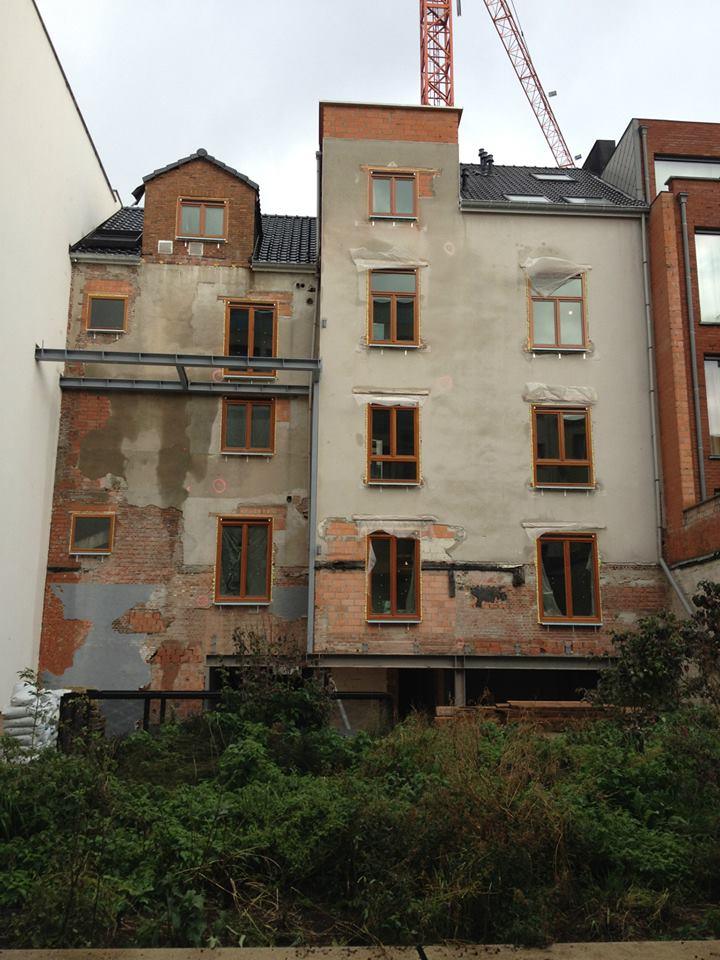 Gevelisolatie met crepi in Antwerpen: voor de werken