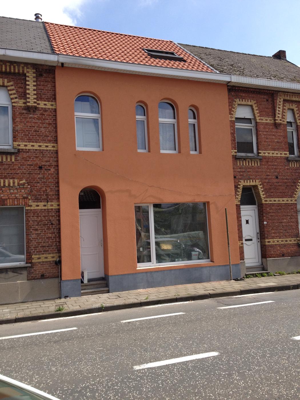 Gevelisolatie met crepi in Oudegem: na de werken
