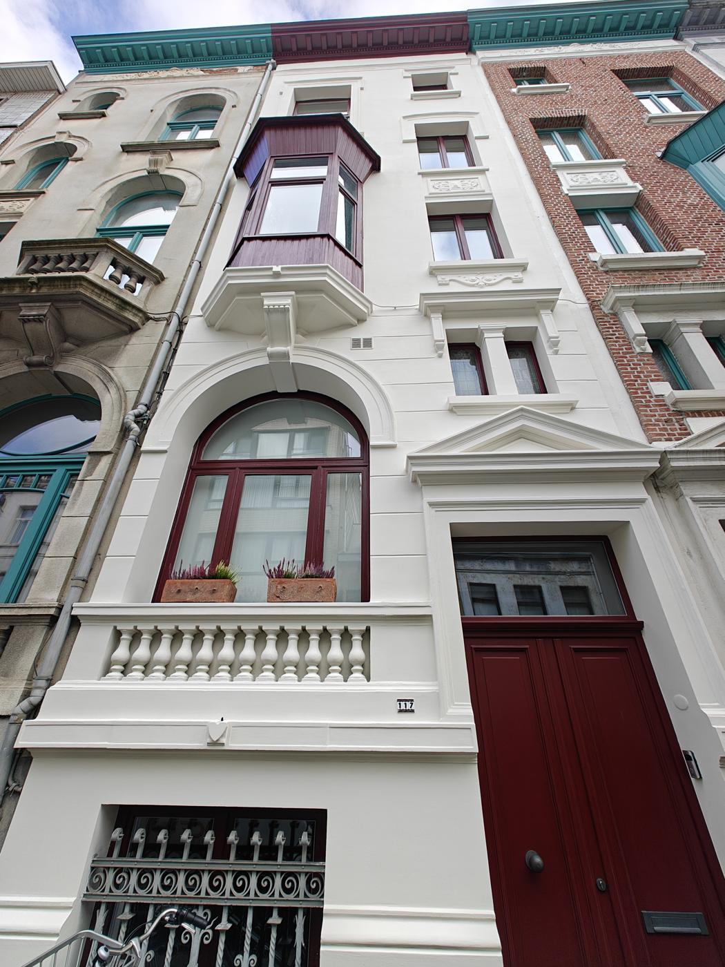 Renovatie van een voorgevel in Antwerpen